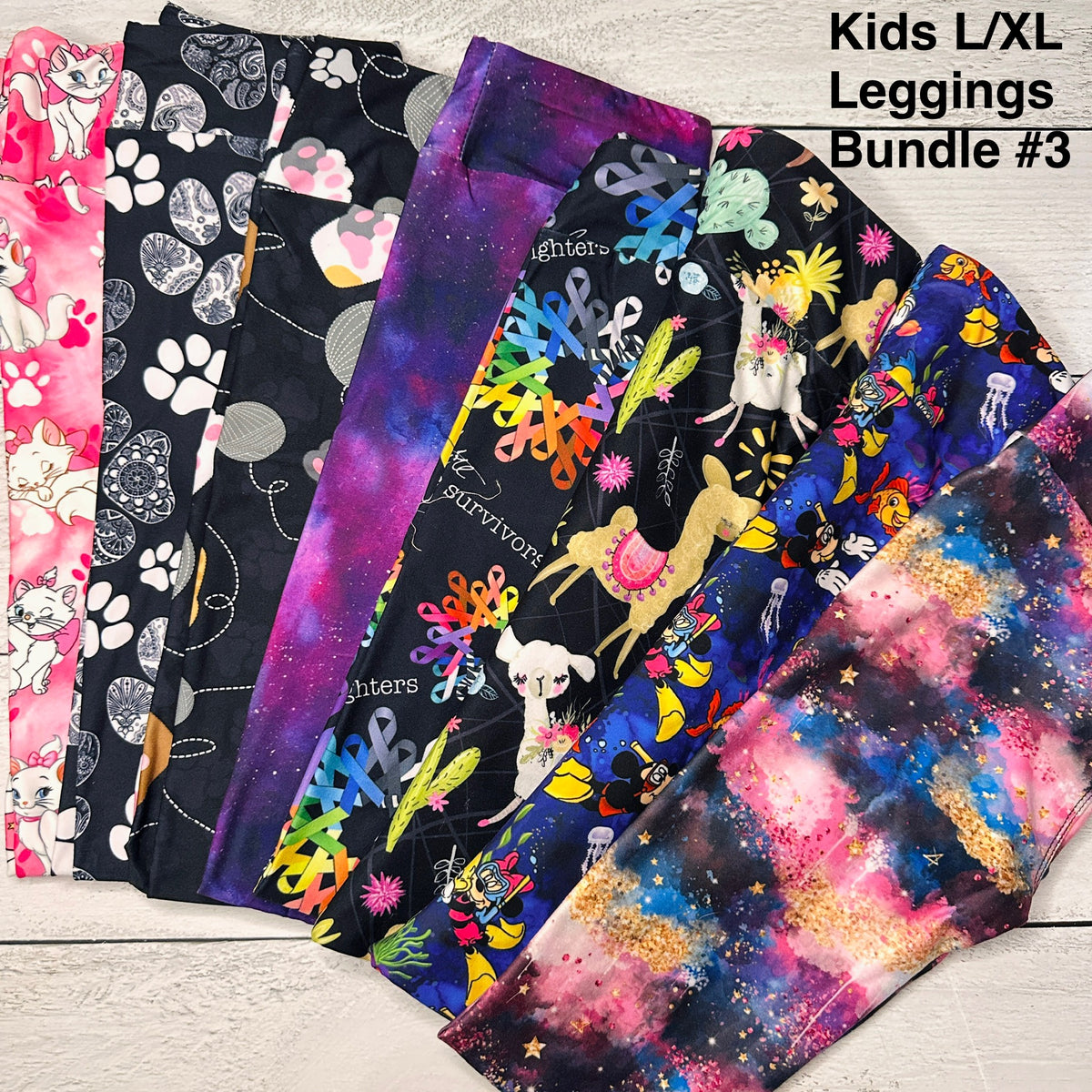 Kids L/XL Leggings Bundle - 3