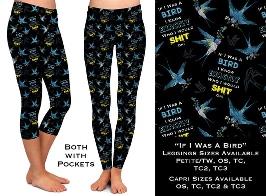 If I Was A Bird Leggings & Capris with Pockets
