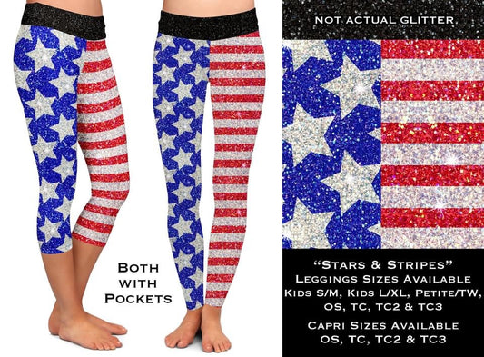 Stars & Stripes Leggings & Capris