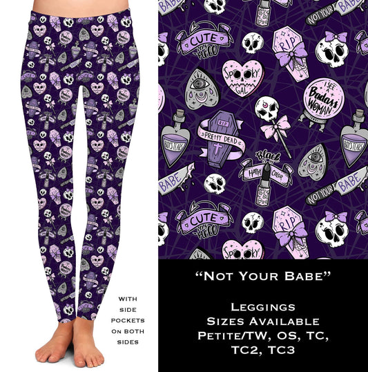 Not Your Babe Leggings with Pockets