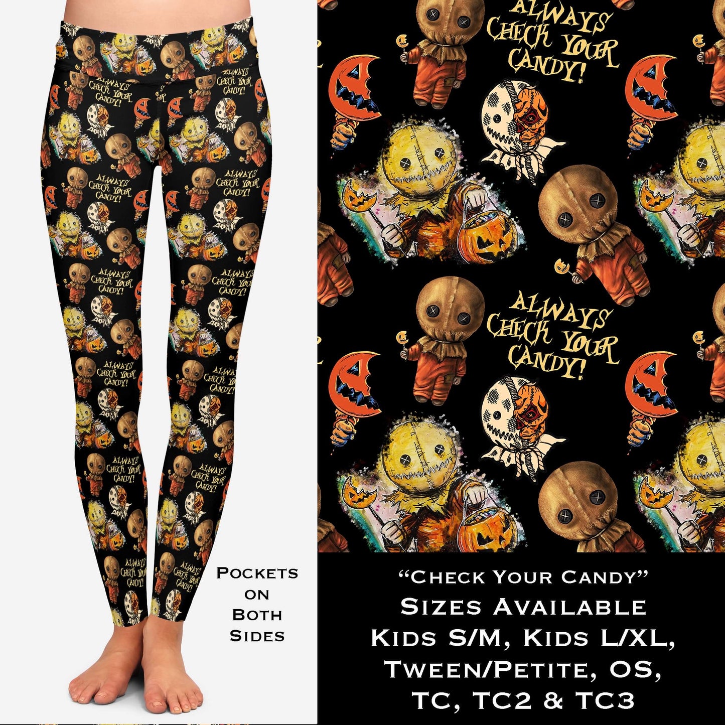 Check Your Candy  Leggings with Pockets