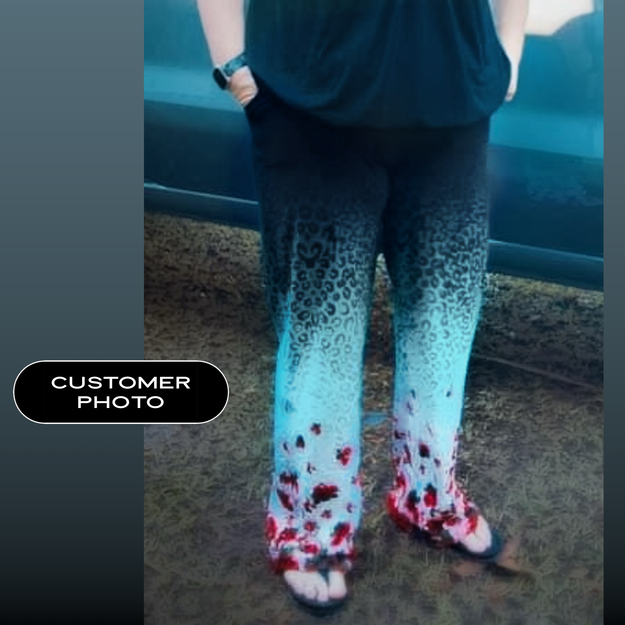 Black Arrow Floral Lounge Pants