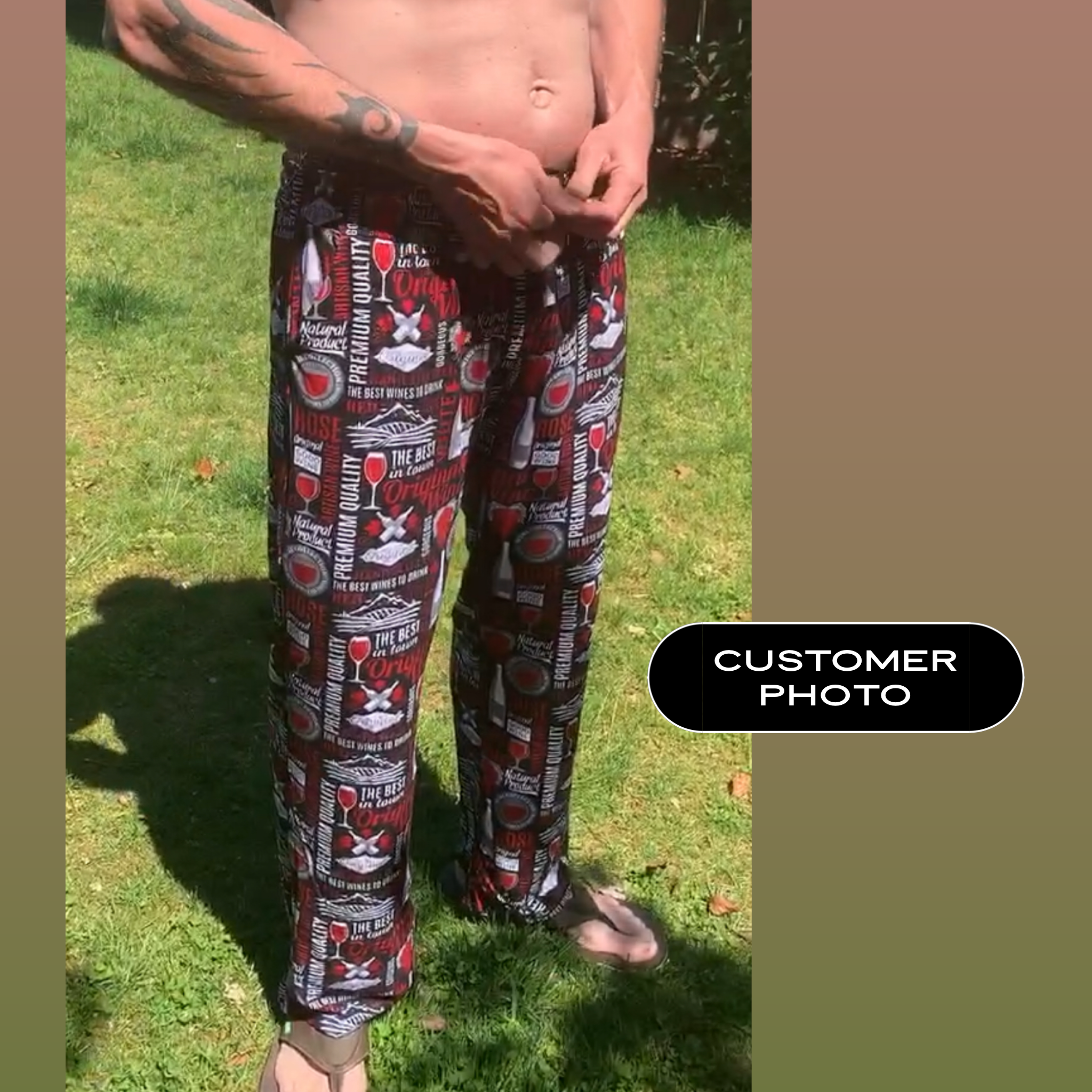 Black Arrow Floral Lounge Pants