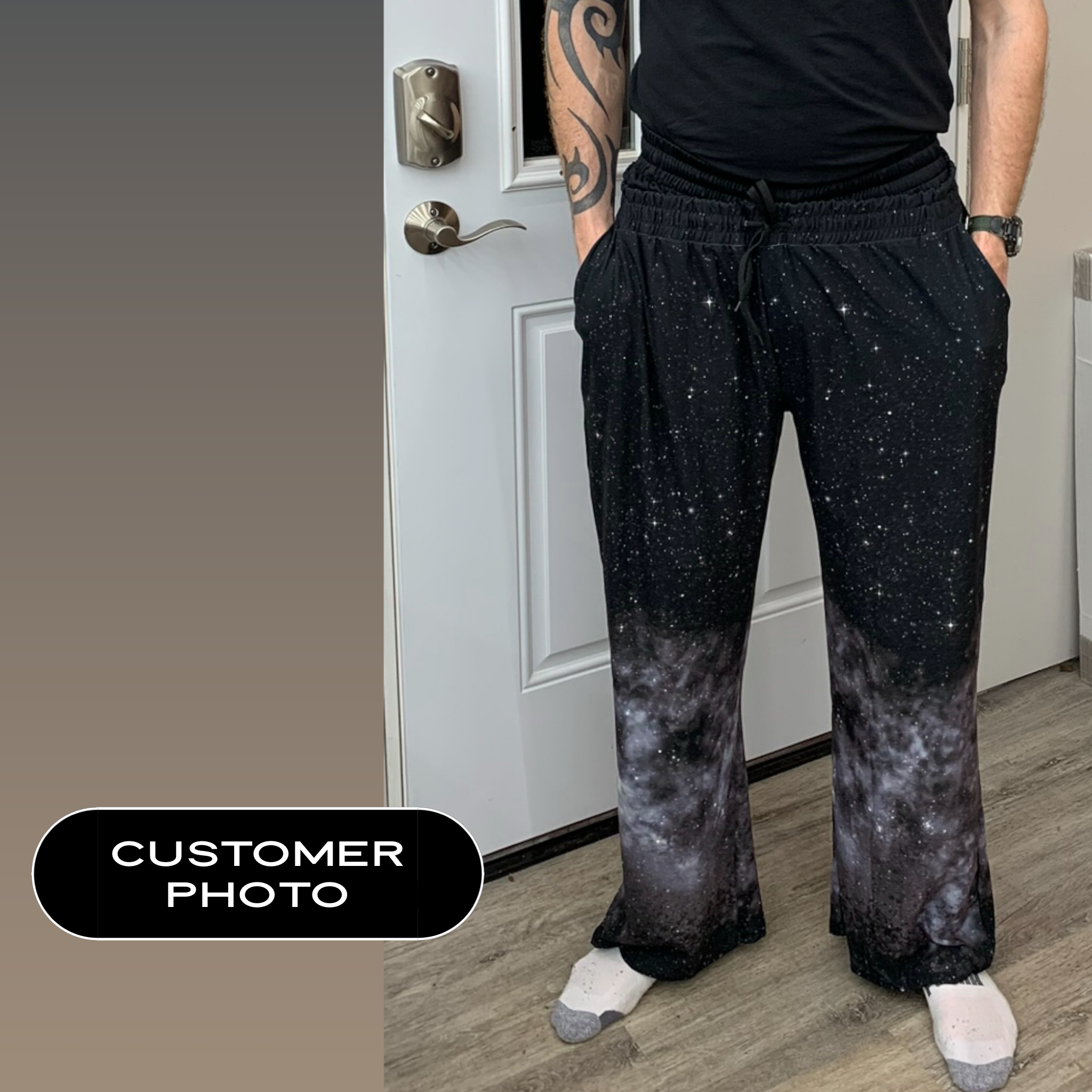 Black Arrow Floral Lounge Pants