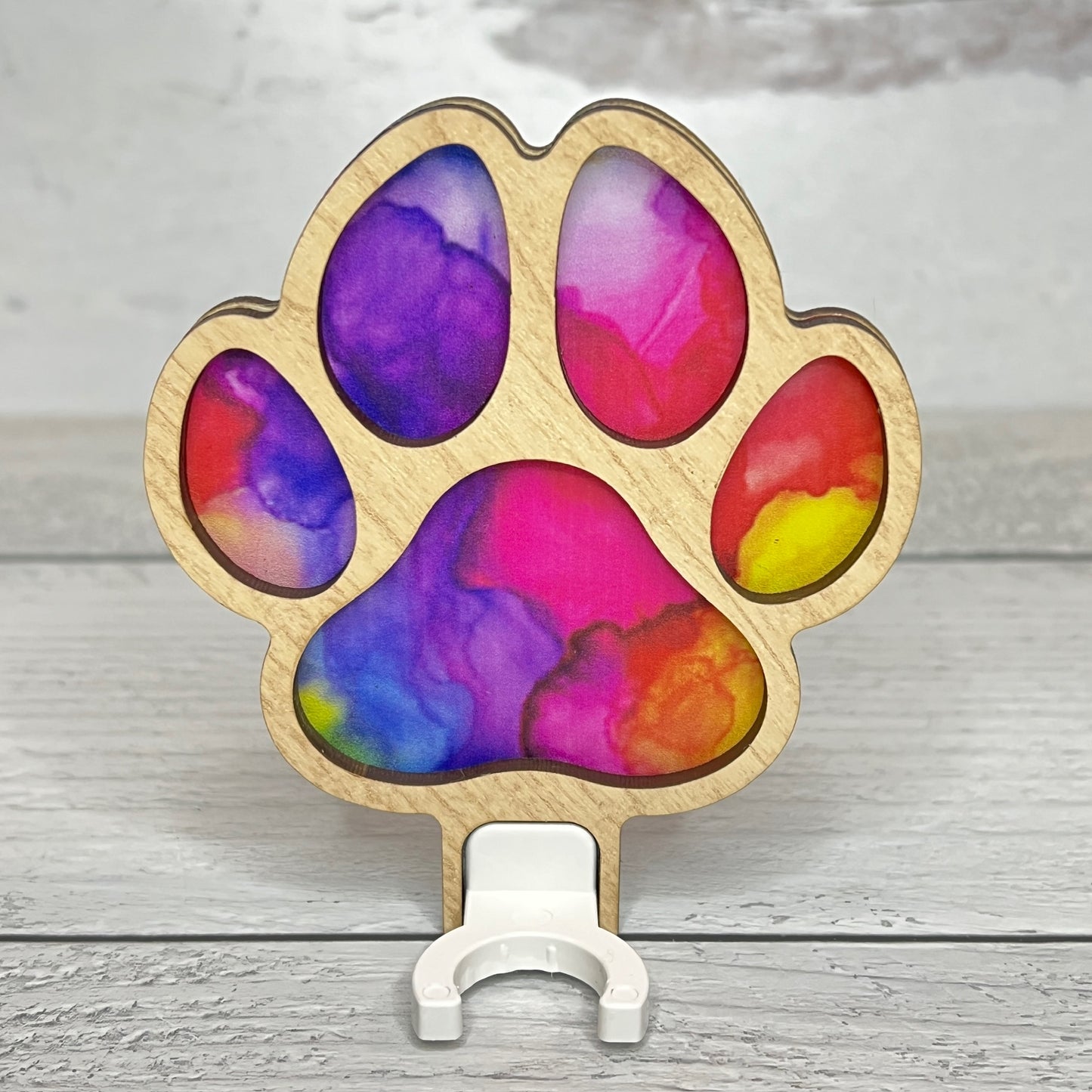 Rainbow Paw - Handcrafted Night Light