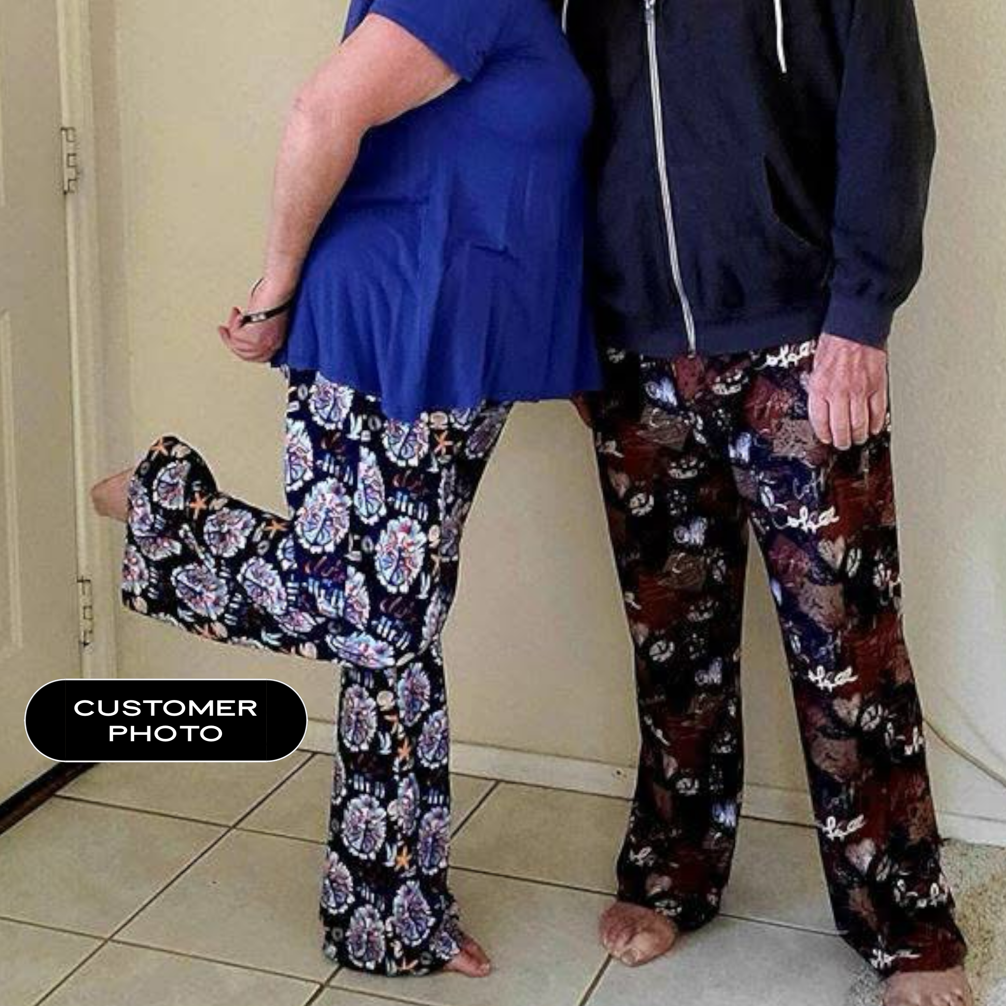 Black Arrow Floral Lounge Pants