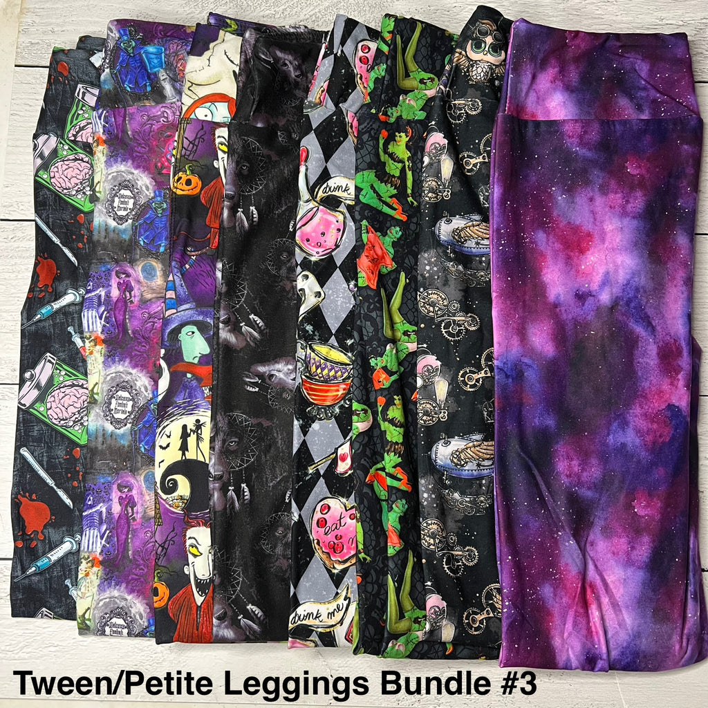 Tween - Petite Adult Leggings Bundle - 3