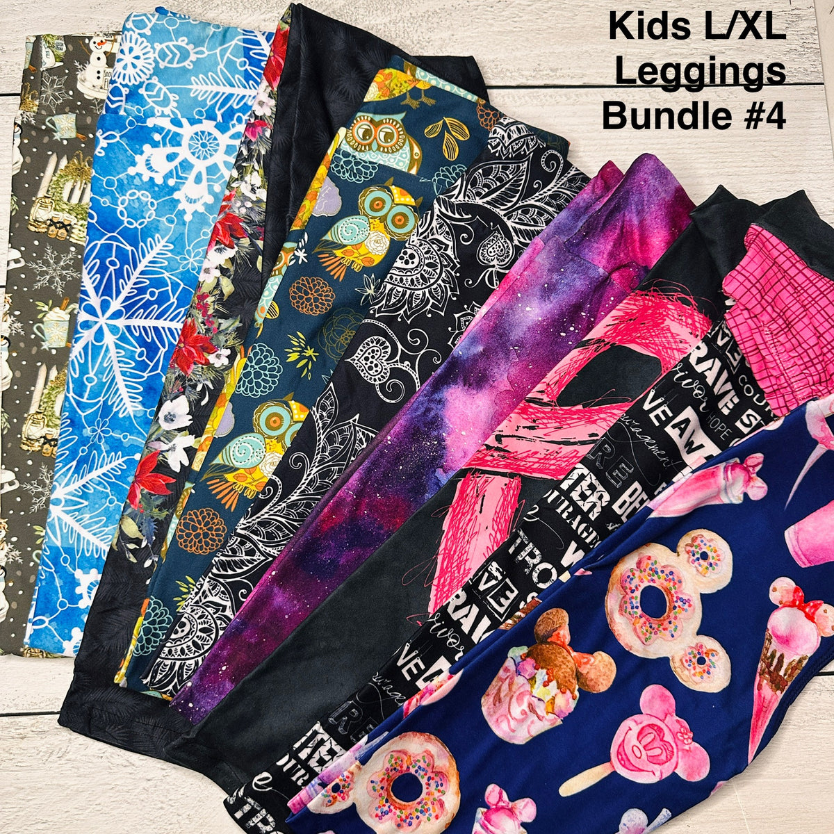 Kids L/XL Leggings Bundle - 4