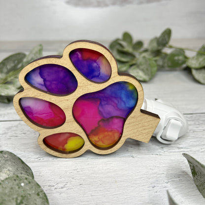 Rainbow Paw - Handcrafted Night Light