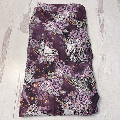 Purple Skeleton Unicorn - Leggings with Pockets