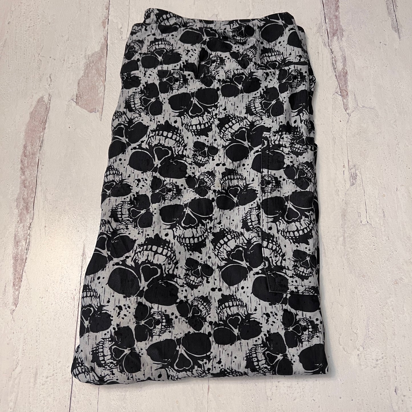 Grunge Skulls - Leggings with Pockets