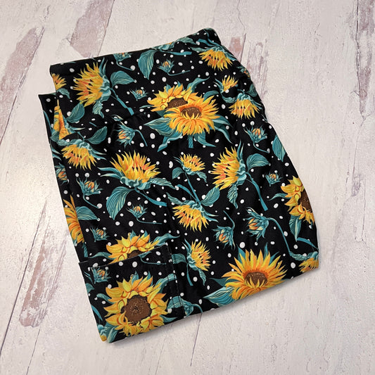Yellow Bloom - Leggings with Pockets