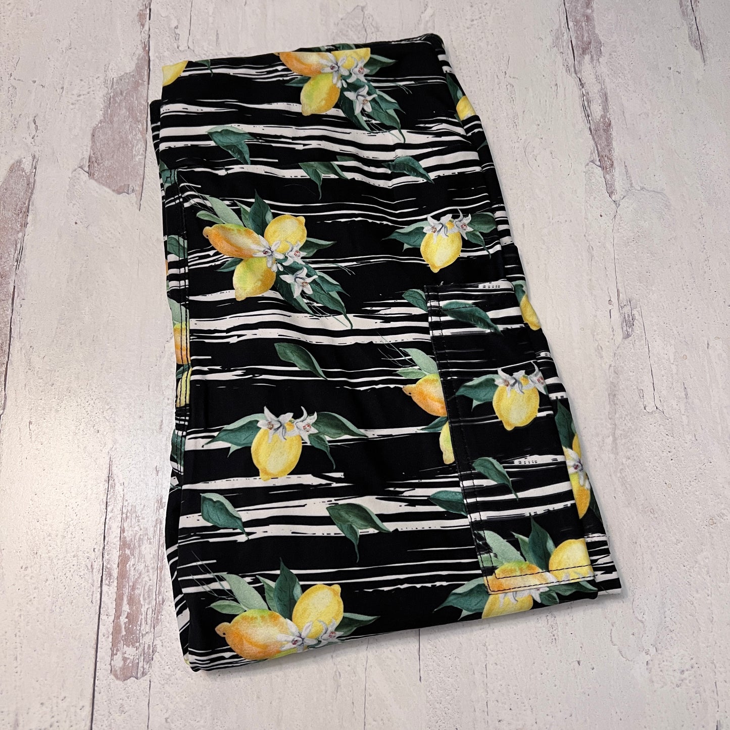 Lemon Crush - Leggings with Pockets