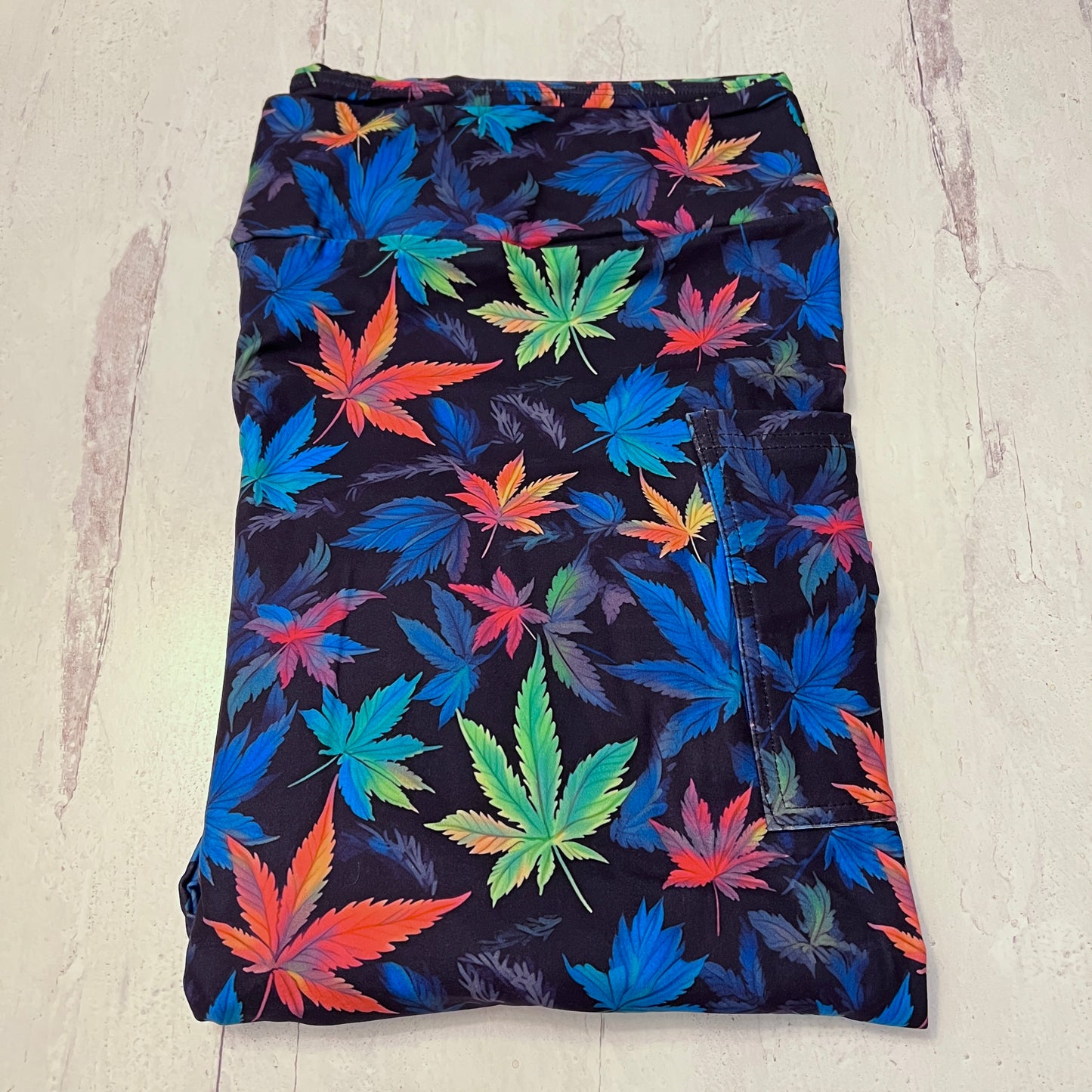Bright Weed - Leggings with Pockets