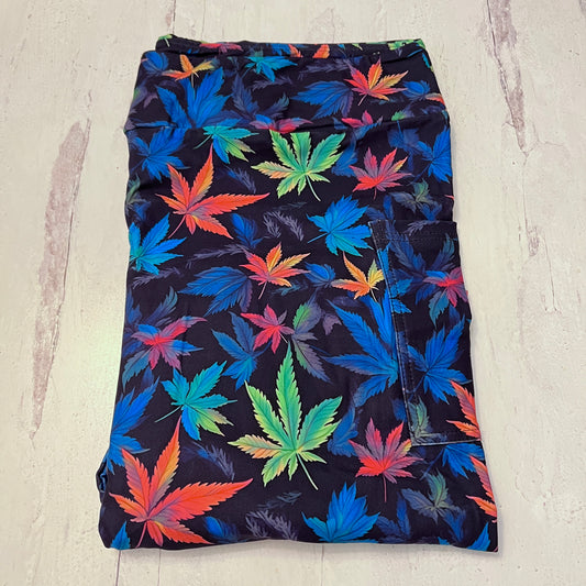 Bright Weed - Leggings with Pockets