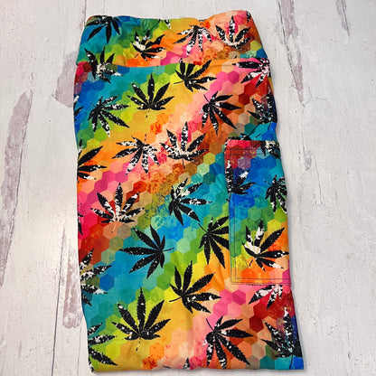 Colorful Cannibus - Leggings with Pockets