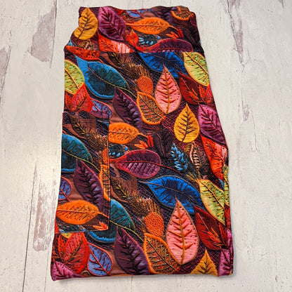 Colorful Fall Leaves - Leggings with Pockets