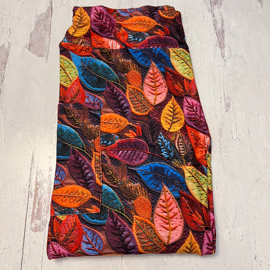 Colorful Fall Leaves - Leggings with Pockets