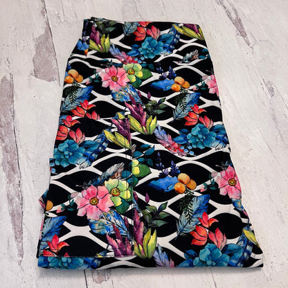Linked Floral - Leggings with Pockets