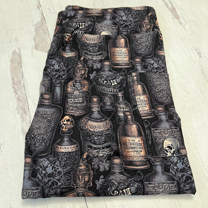 Black Poison Bottles - Leggings with Pockets