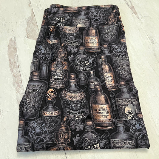 Black Poison Bottles - Leggings with Pockets