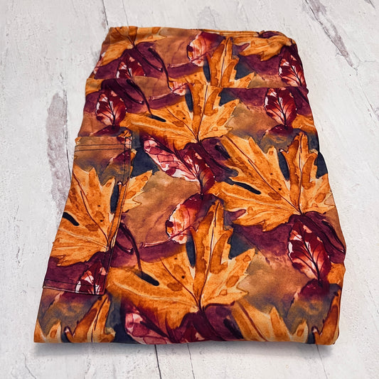 Fall Leaves - Leggings with Pockets