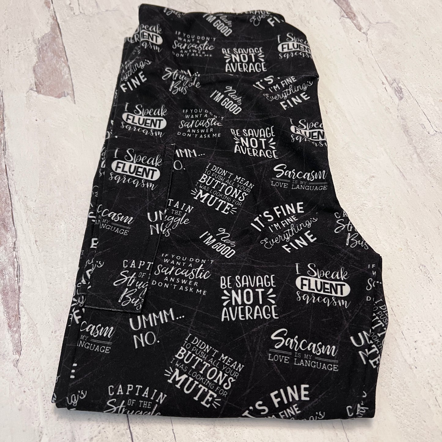 Sarcasm - Leggings with Pockets