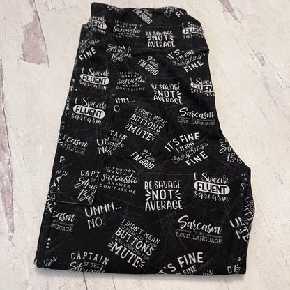 Sarcasm - Leggings with Pockets