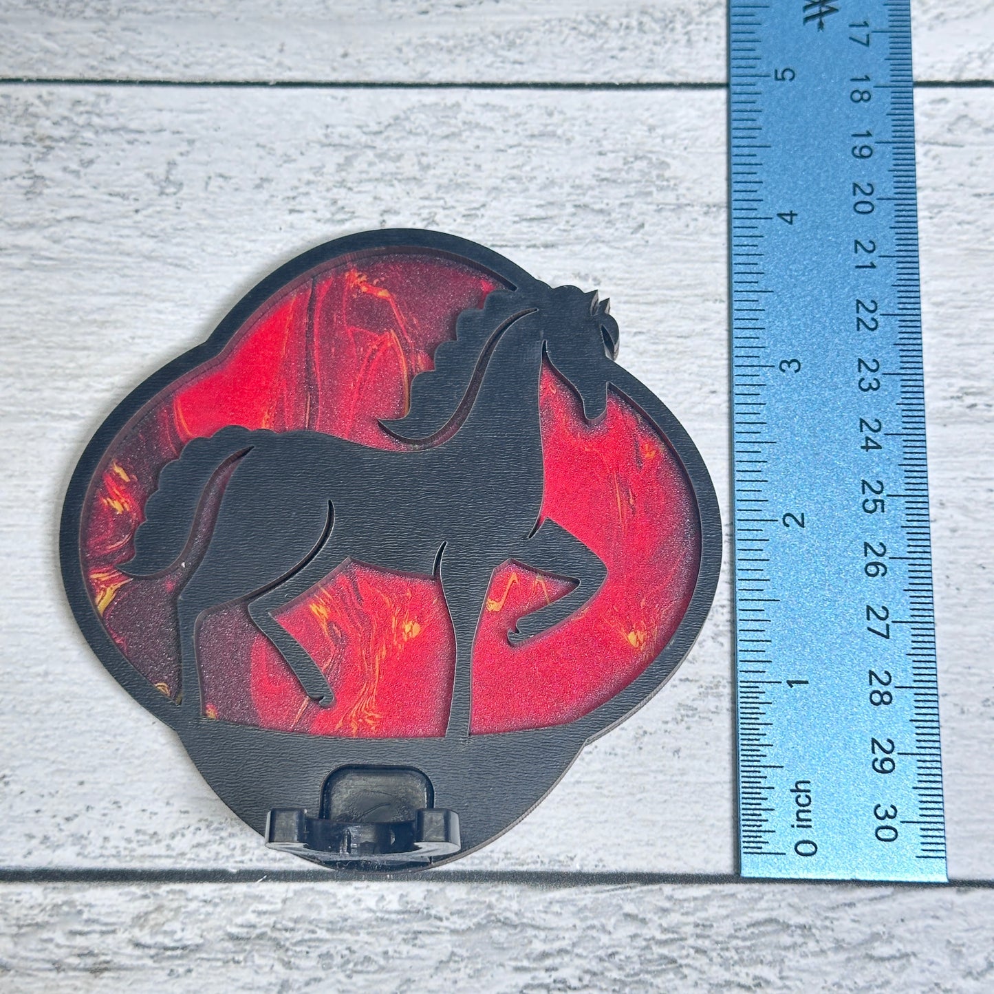 Year of the Horse Handmade Night Light LED Shatterproof bulb Hand Painted Details