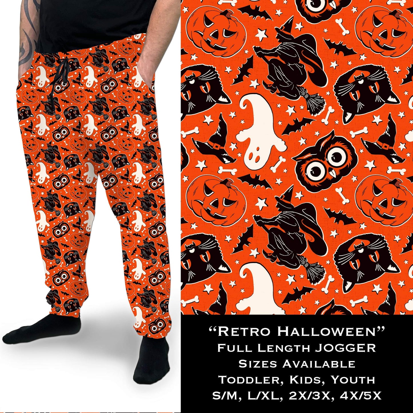 Retro Halloween Unisex Joggers