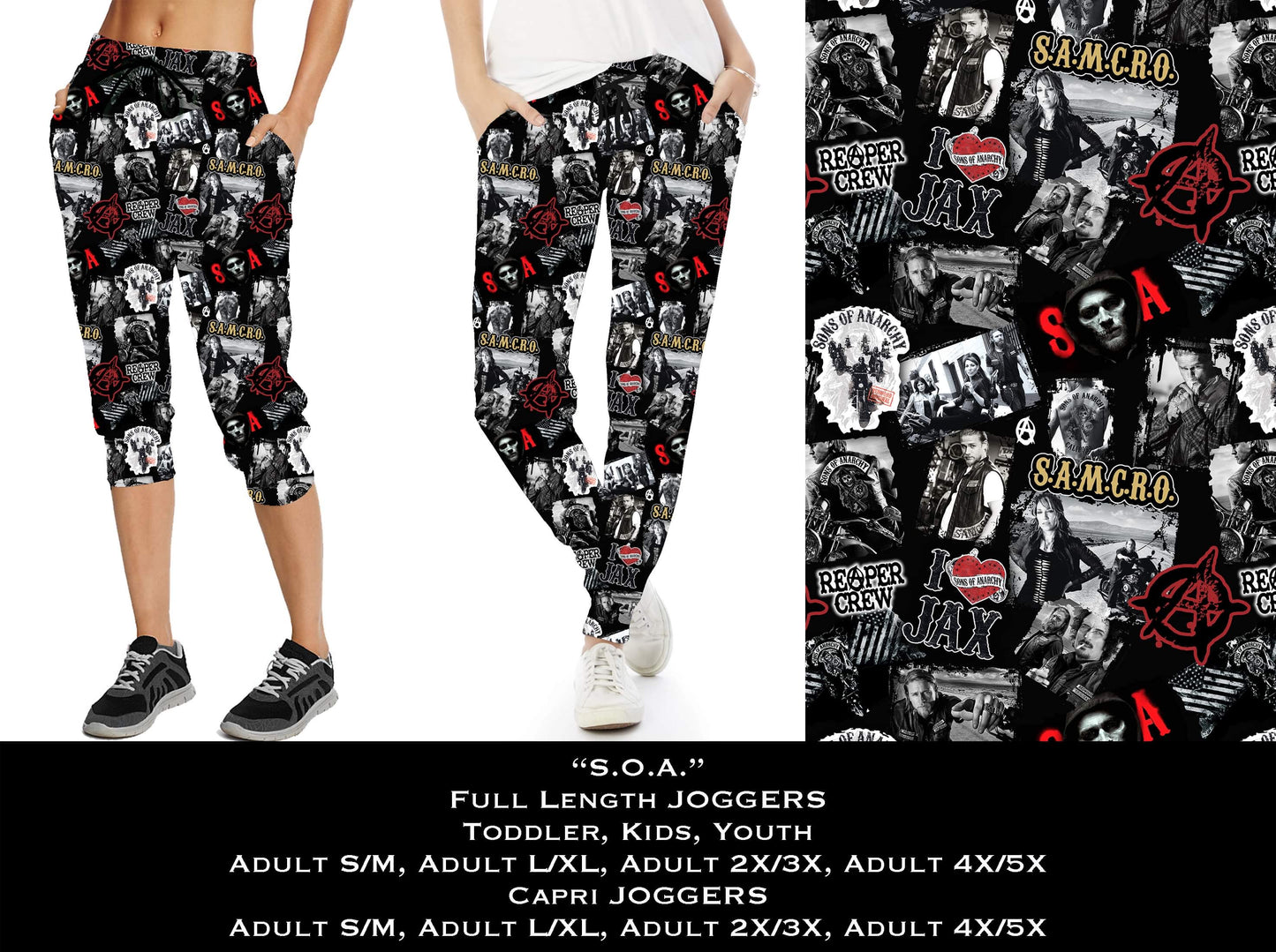 S.O.A. Full & Capri Joggers