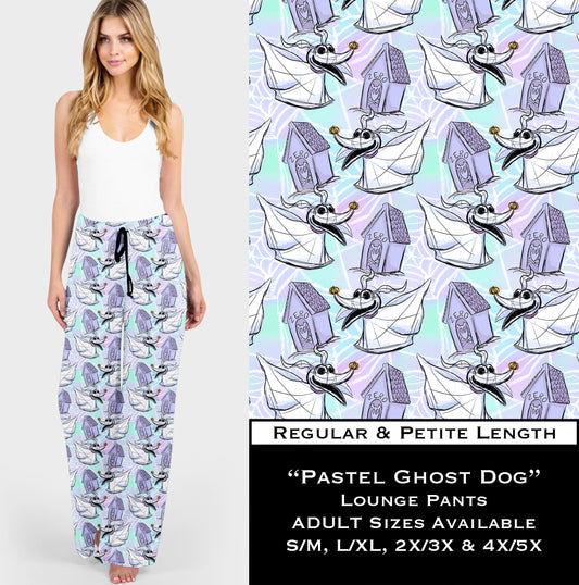 B138 - Pastel Ghost Dog Lounge Pants - Preorder Closes 10/2