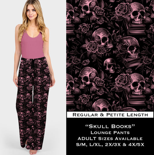 B138 - Skull Books Lounge Pants - Preorder Closes 10/2