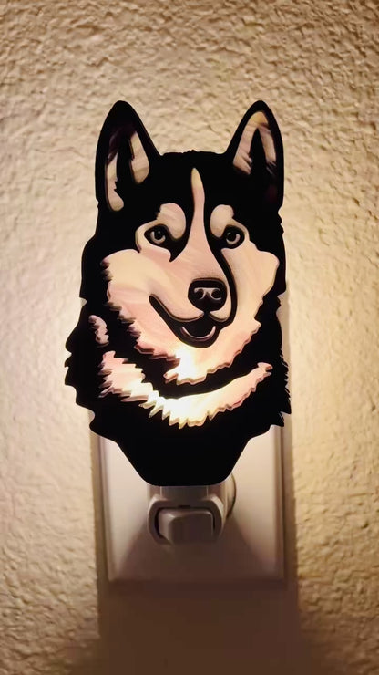 Husky Dog - Handcrafted Night Light