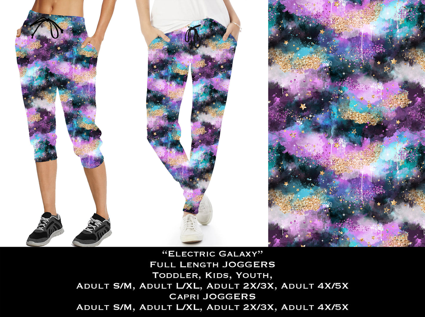 Electric Galaxy - Full & Capri Joggers