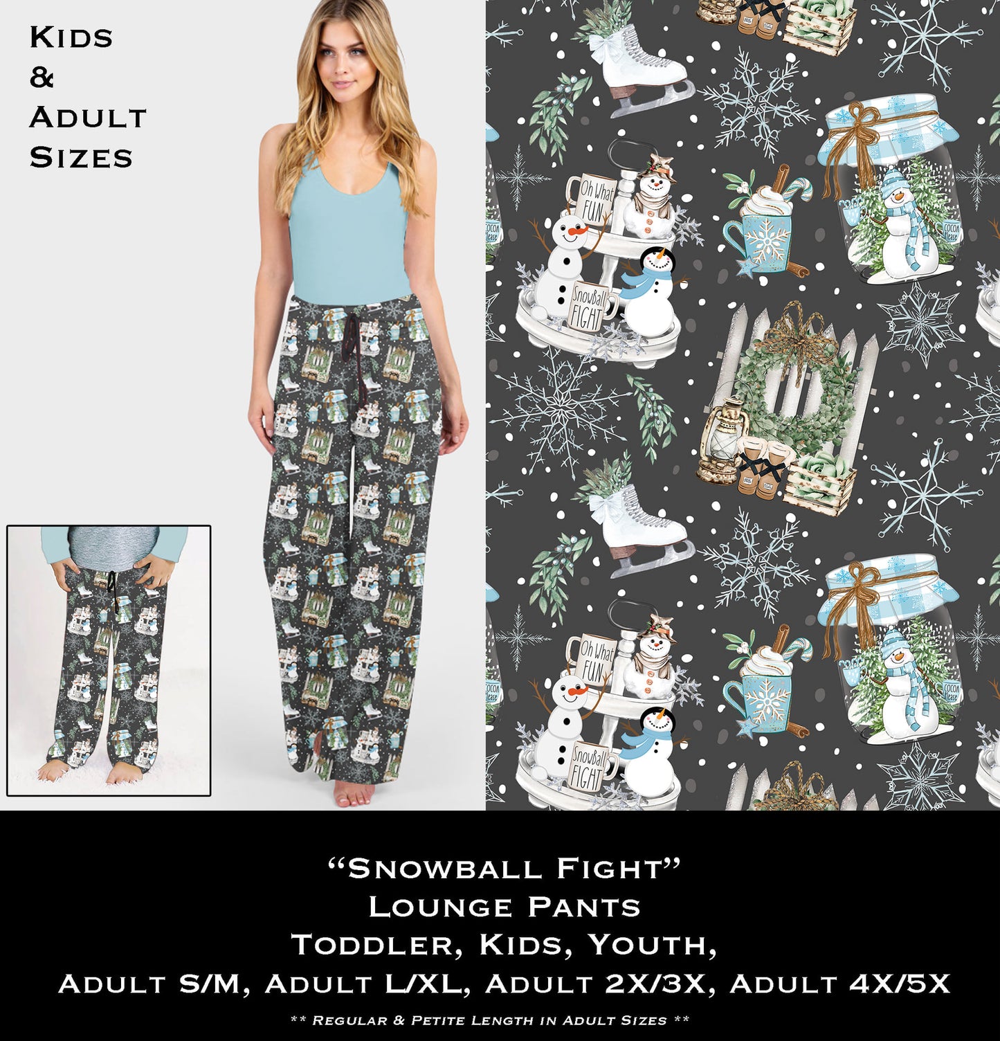 Snowball Fight Lounge Pants