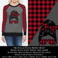 Buffalo Plaid Messy Bun - Cozy Comfort Sweatshirt