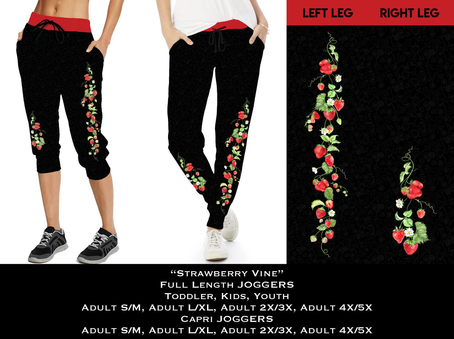 Strawberry Vine Full & Capri Joggers