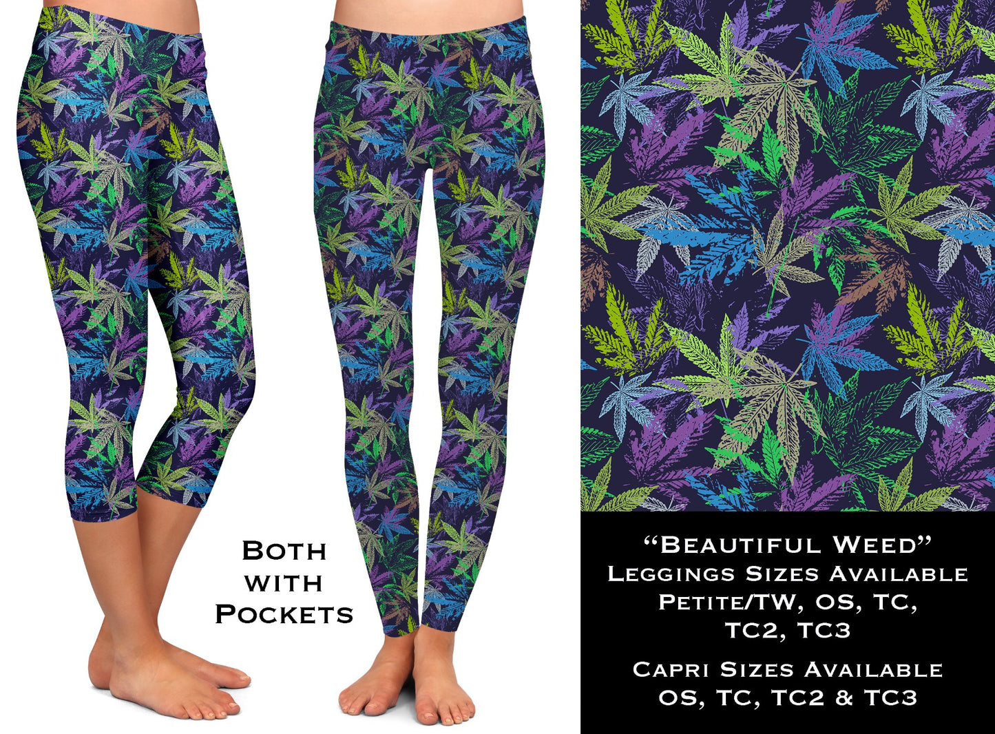 Beautiful Weed Leggings & Capris