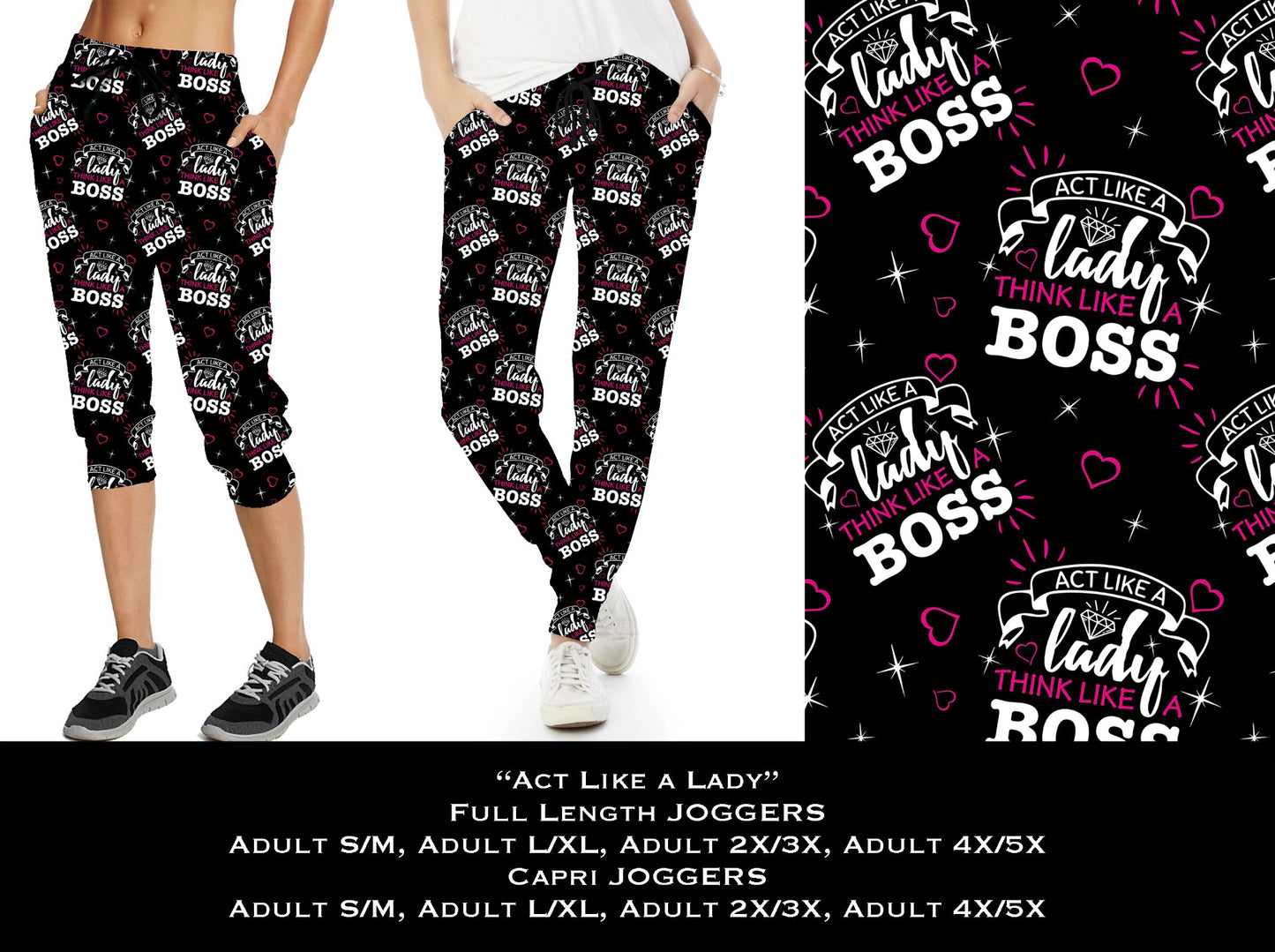 Act Like A Lady Full & Capri Joggers