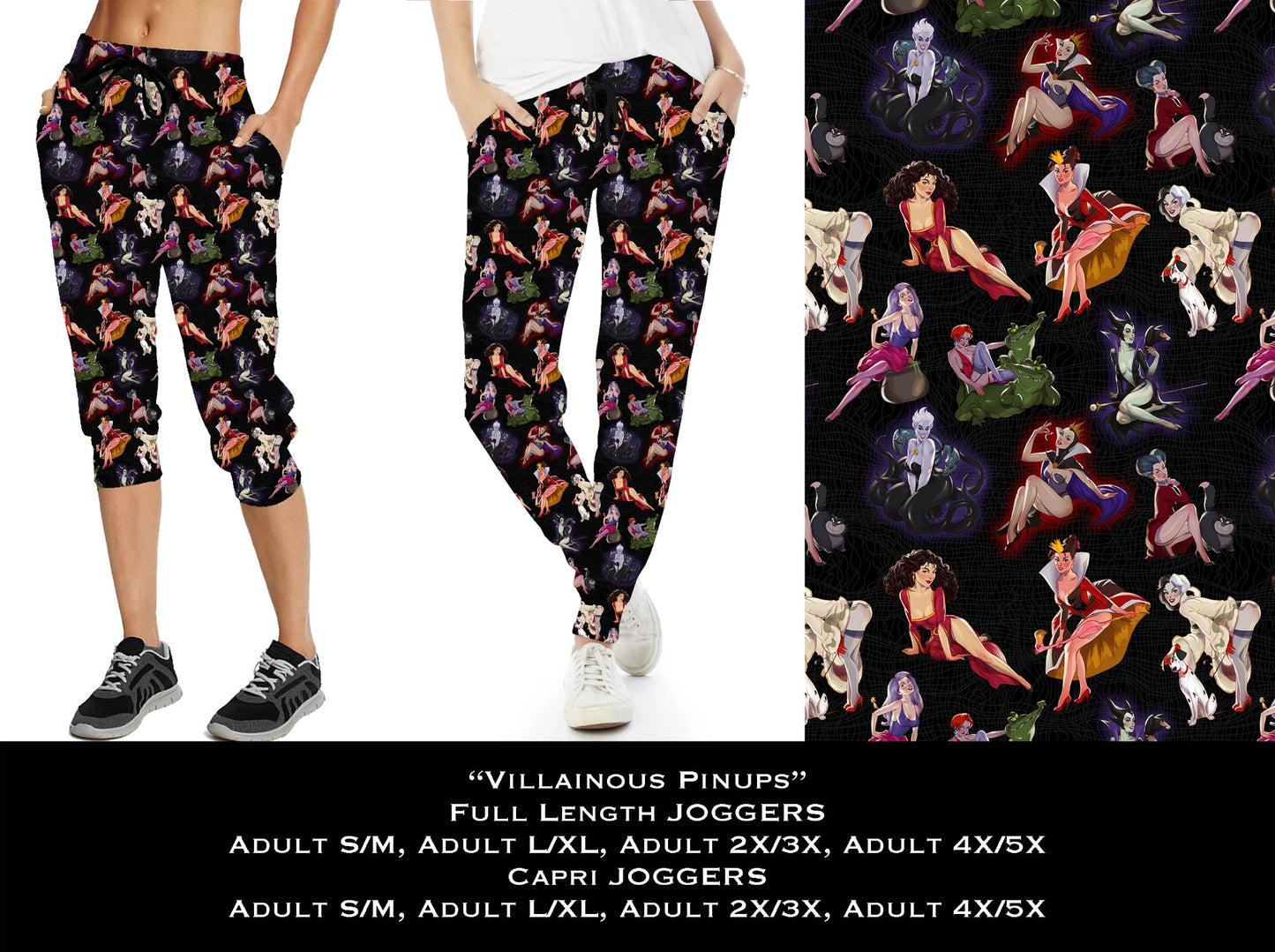 Villainous Pinups Full & Capri Joggers