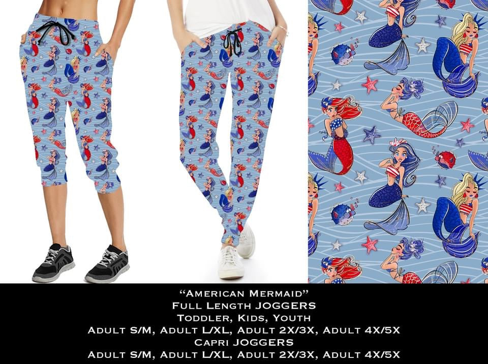 American Mermaid Capri Joggers