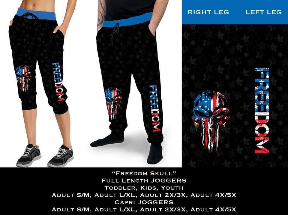 Freedom Skull Full & Capri Joggers