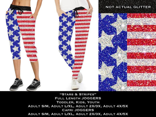 Stars & Stripes Full & Capri Joggers