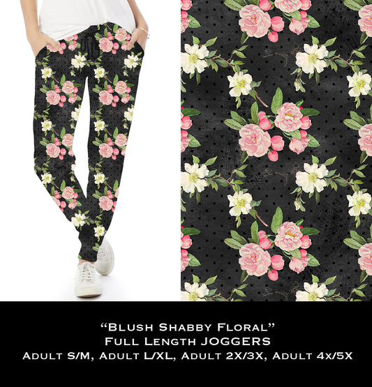 Blush Shabby Floral - Full Joggers