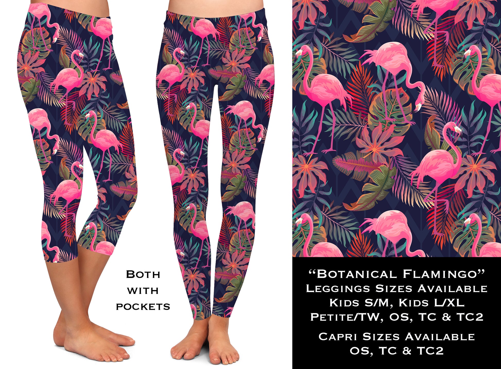 Botanical Flamingo - Leggings & Capris – Warehouse