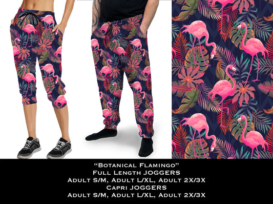 Botanical Flamingo - Full & Capri Joggers