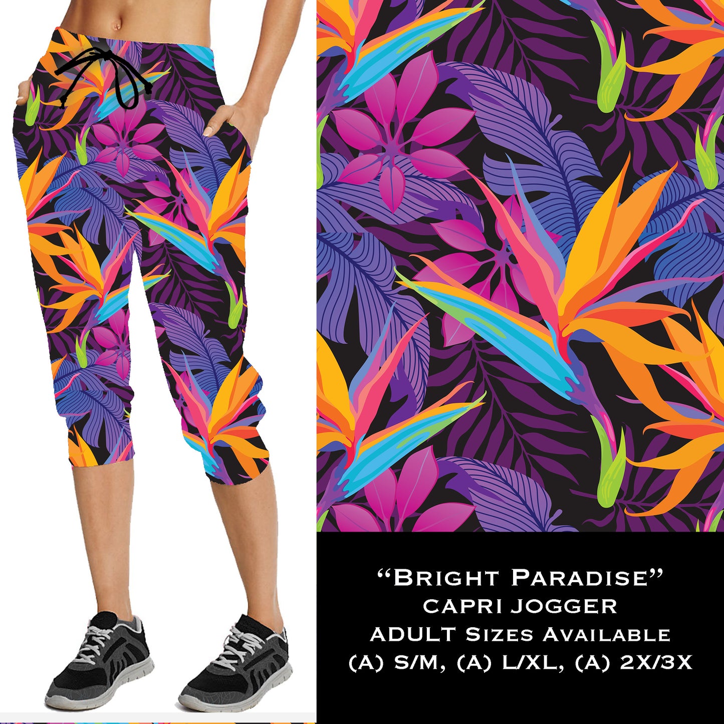 Bright Paradise - Capri Joggers