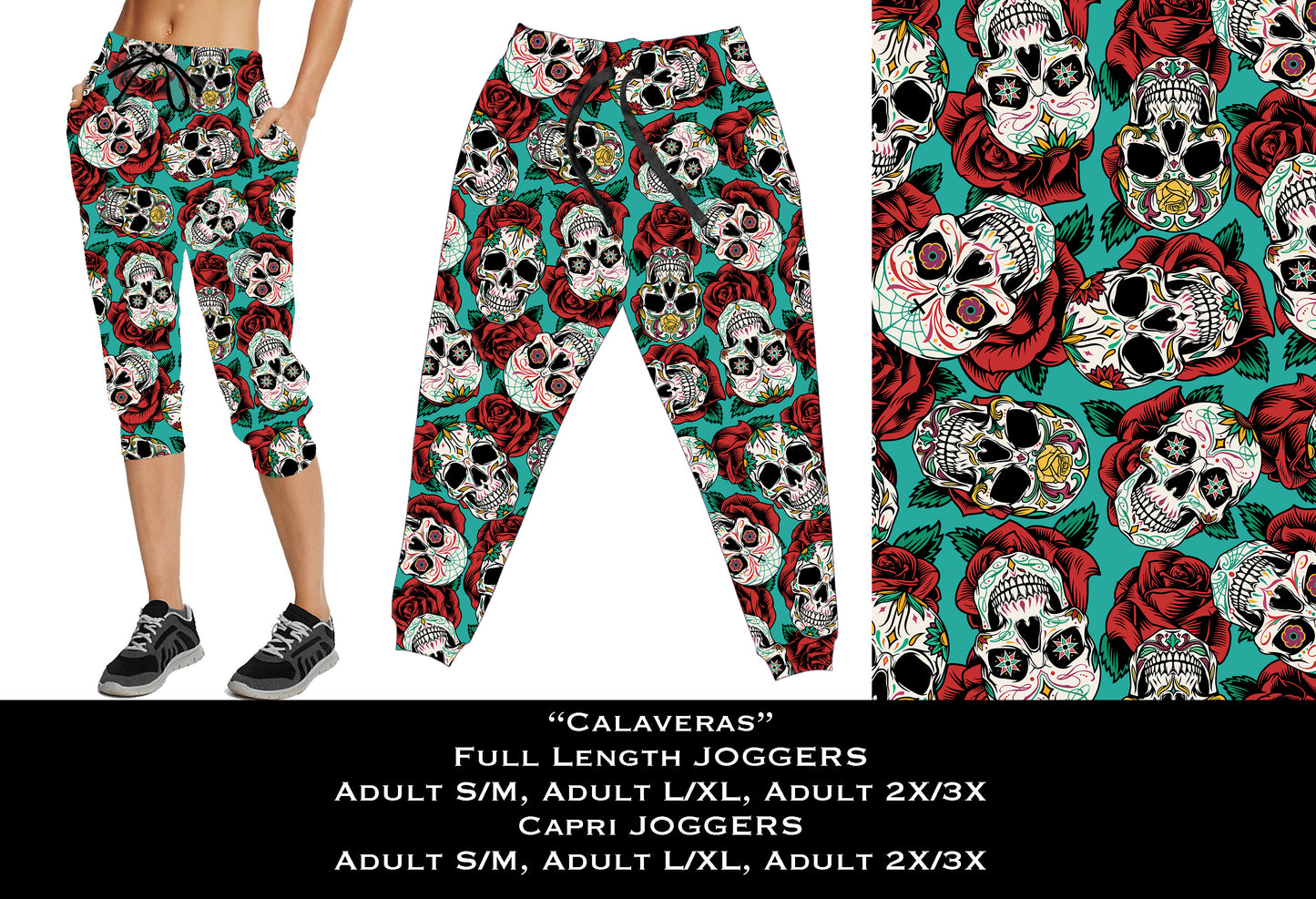 Calaveras - Full & Capri Joggers