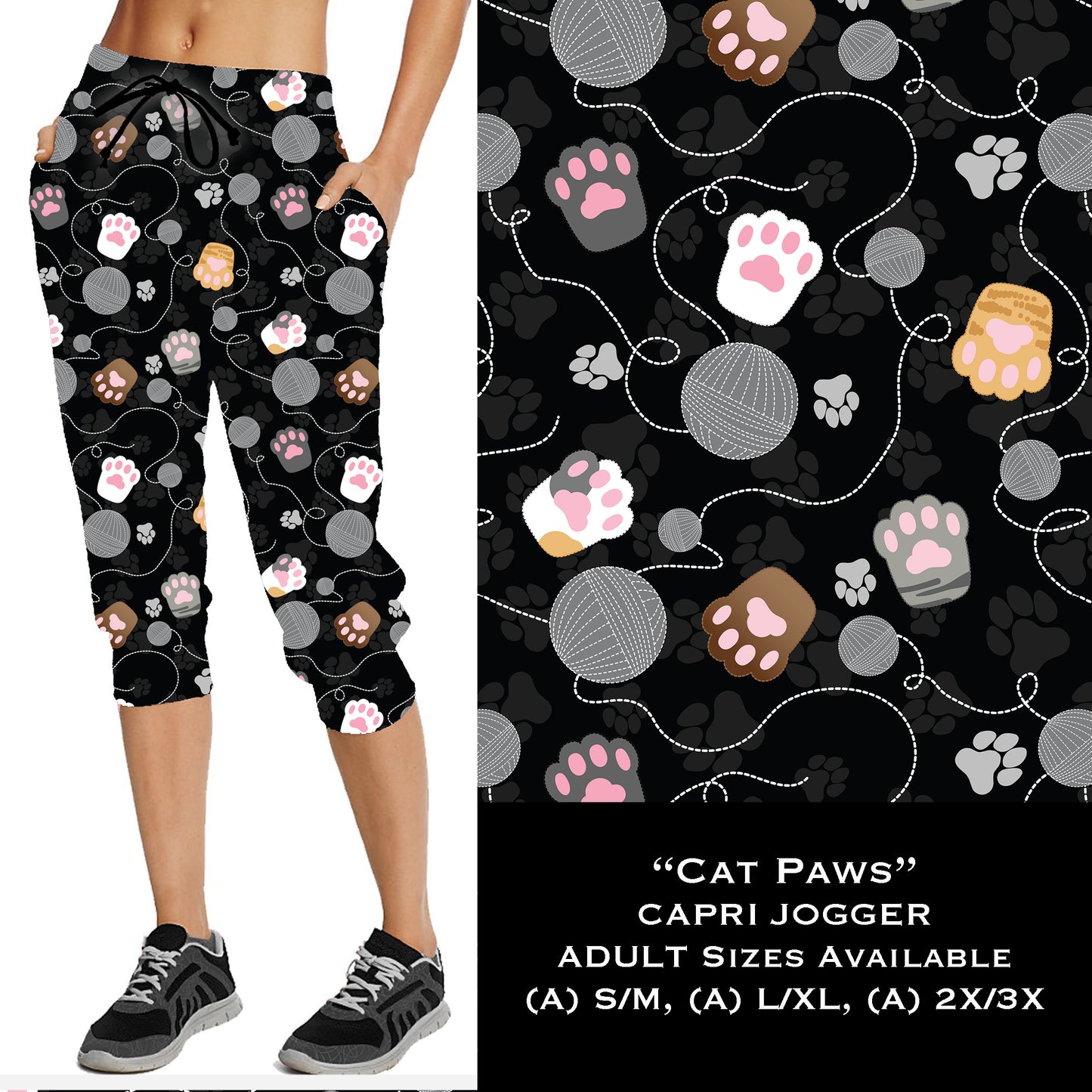 Cat Paws - Full & Capri Joggers